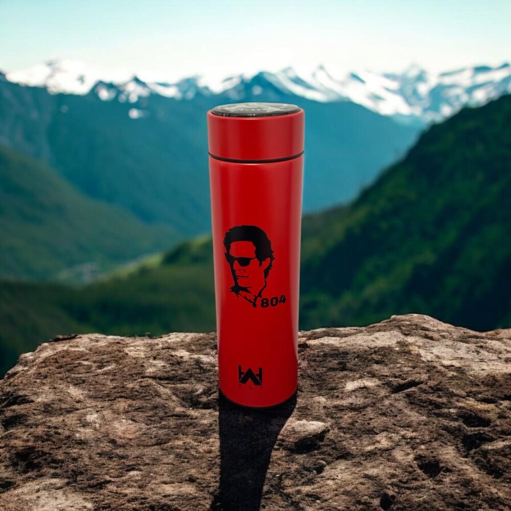 Homealexa 500ml Smart Coffee Mug with Touch Temperature Display – Red