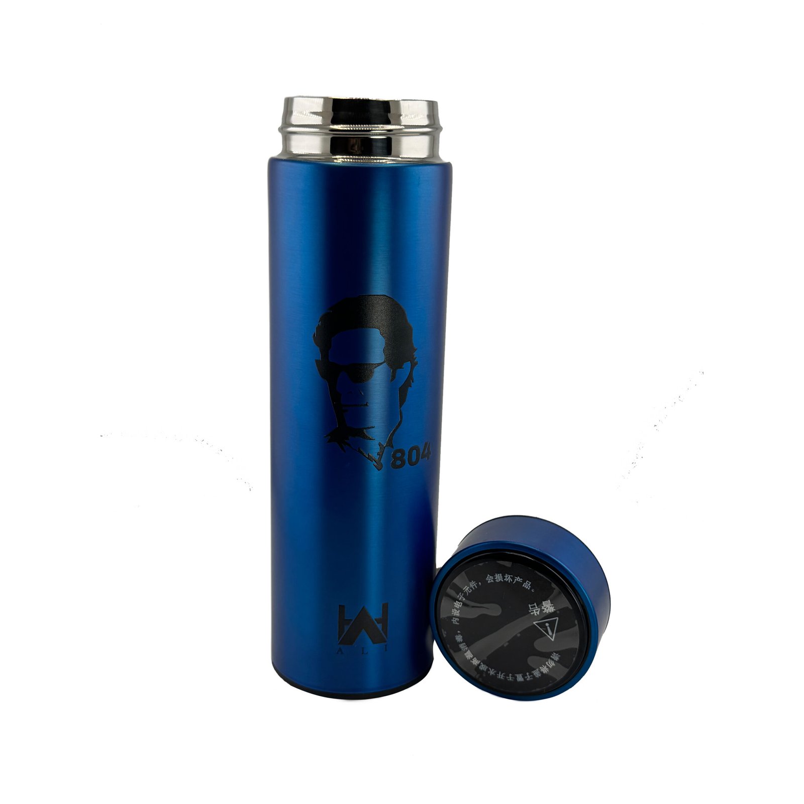 Smart Flask Bottle 500ML With Touch Display Temprature - Blue - Image 2